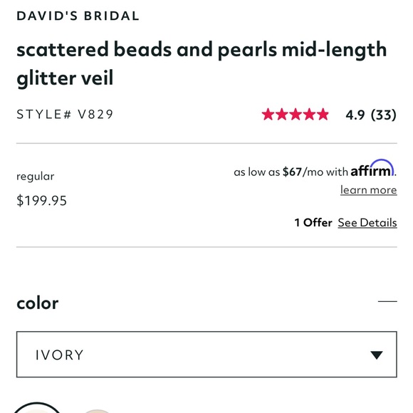 Wedding veil. Brand new.
